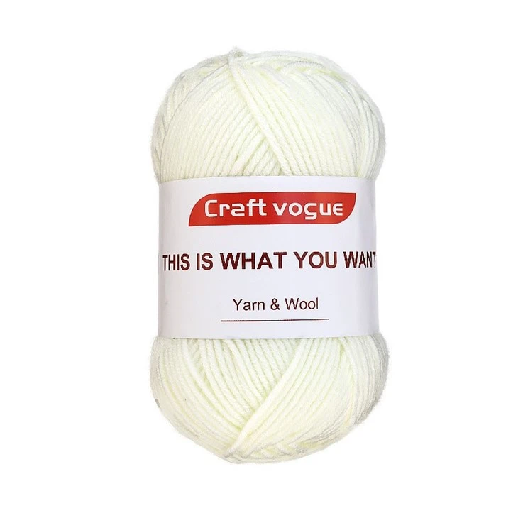 gold acrylic yarn